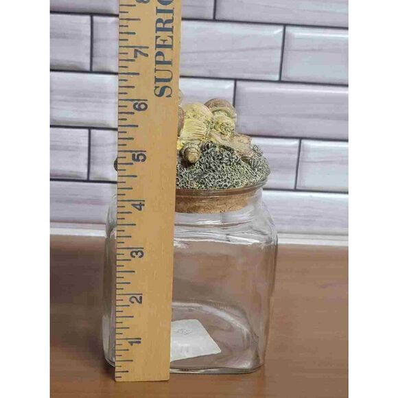 Vintage Square Jar with Mushroom Lid - Picture 5 of 8